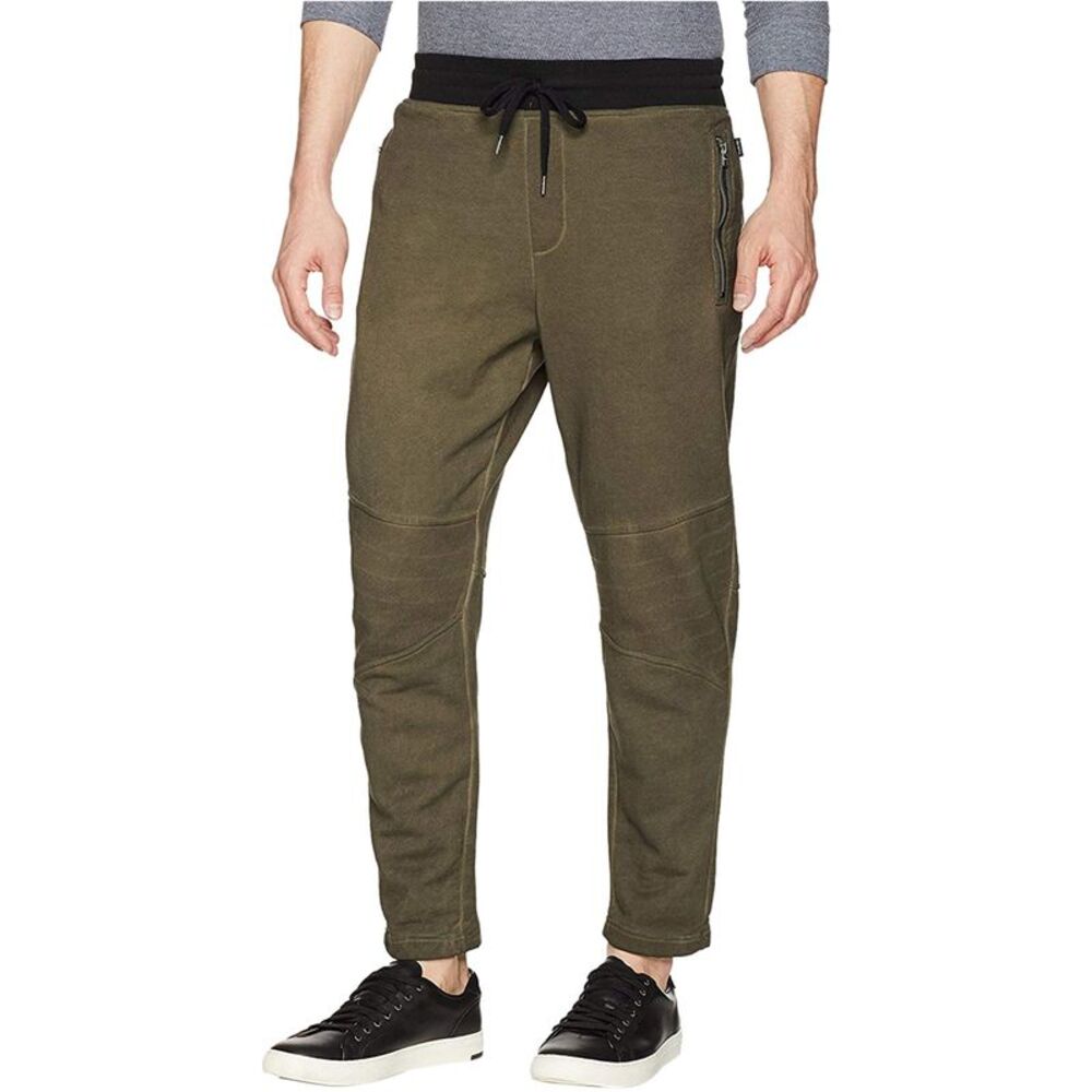 William Rast Mens Lewis Straight Leg Jogger Casual Pants, Green, LW x 28L, DM